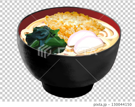たぬきうどん(黒赤椀) たぬきうどん(黒赤椀) 130044150