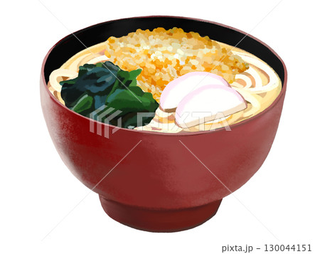 たぬきうどん（赤黒椀） 130044151