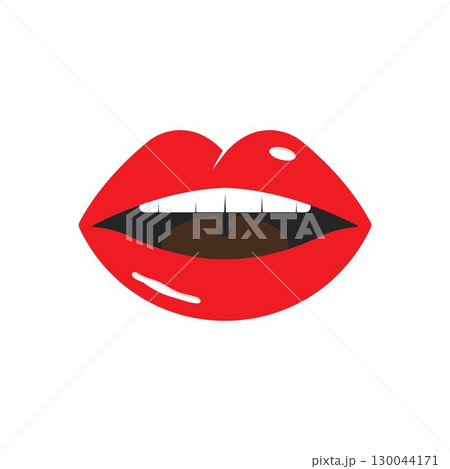 Vector illustration of sexy woman lips with different emotions. Vector illustration of sexy woman lips with different emotions. 130044171