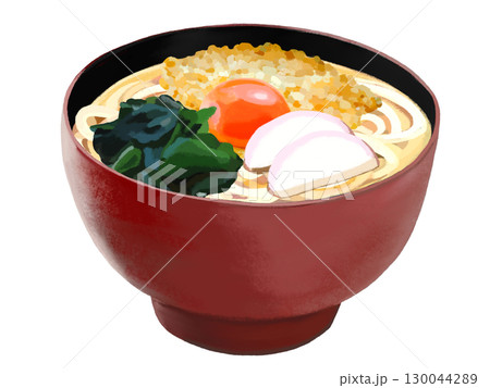 月見うどん（赤黒椀） 130044289