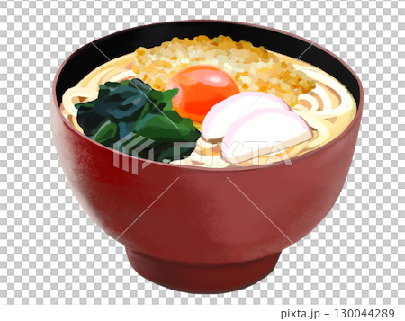 月見うどん（赤黒椀） 130044289