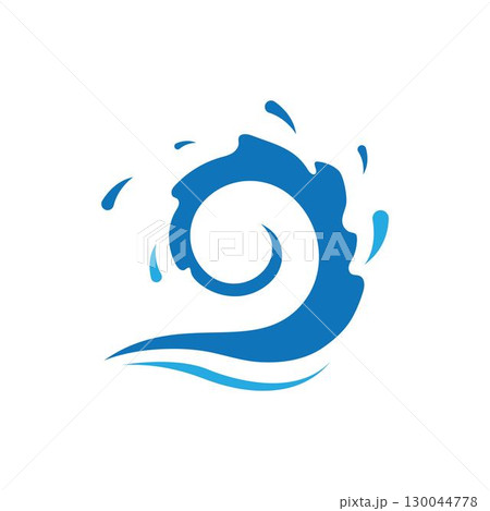 Water Wave symbol and icon Logo Template Water Wave symbol and icon Logo Template 130044778