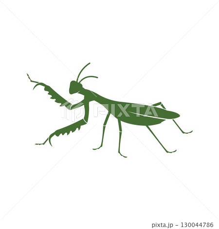praying mantis icon design template 130044786
