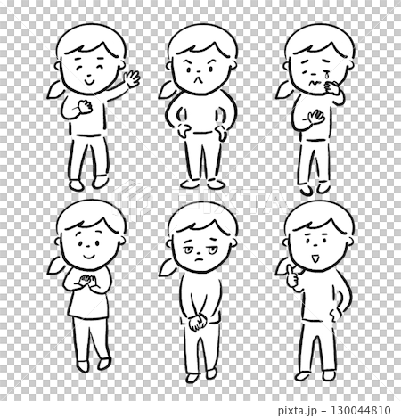 People of various facial expressions 130044810