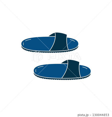 Slippers icon logo design illustration template 130044853