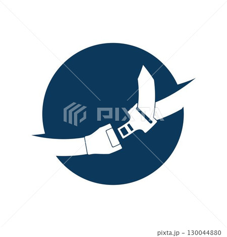 Seat belt icon vector illustration design Seat belt icon vector illustration design 130044880
