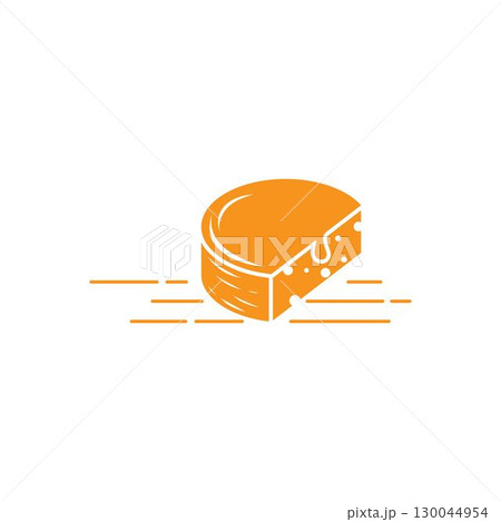 Cheese Logo Icon Design Template 130044954