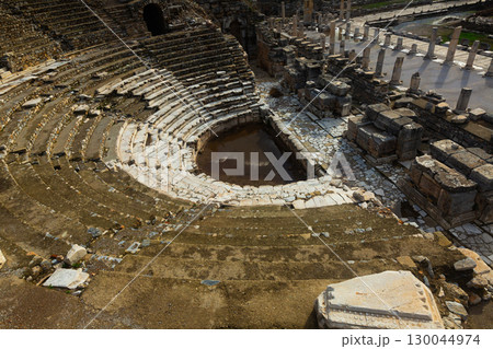 Odeon theater and Upper Agora in the Efesus Odeon theater and Upper Agora in the Efesus 130044974
