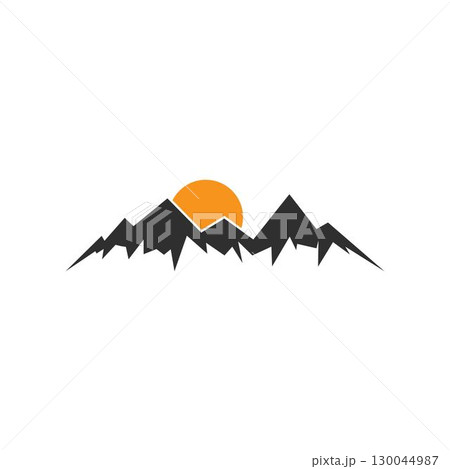 Mountain icon Logo Business Template Vector Mountain icon Logo Business Template Vector 130044987