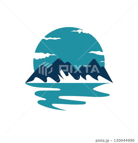Mountain icon Logo Business Template Vector Mountain icon Logo Business Template Vector 130044990