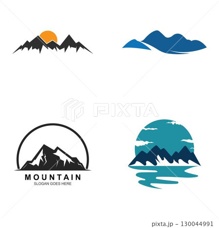 Mountain icon Logo Business Template Vector 130044991