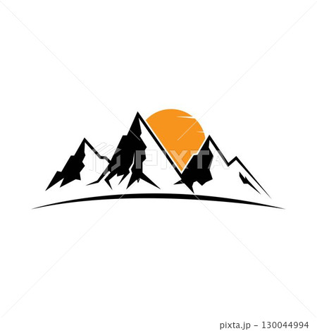 Mountain icon Logo Business Template Vector Mountain icon Logo Business Template Vector 130044994