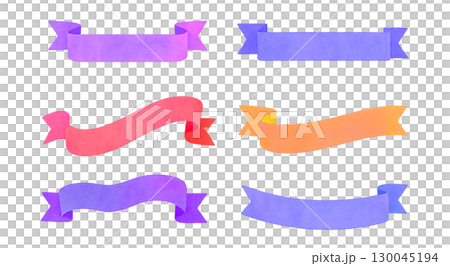 Watercolor ribbon material 130045194