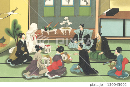 婚礼： 幕末の日本 130045992