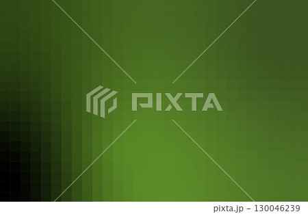 ドット絵 濃い黄緑色と黒色背景 シンプルグラデーション 130046239