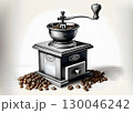 印刷機で刷った様なイメージのコーヒーミル 130046242