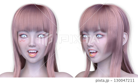 女性の顔アップ 女性の顔アップ 130047211