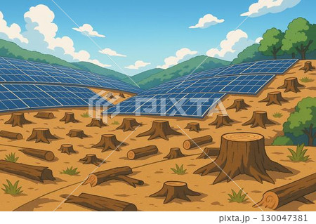 太陽光パネル　環境破壊 130047381