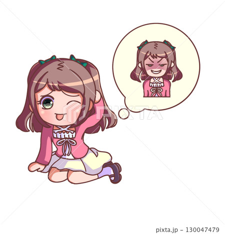 わざと転ぶ、腹黒いぶりっこな女の子 わざと転ぶ、腹黒いぶりっこな女の子 130047479