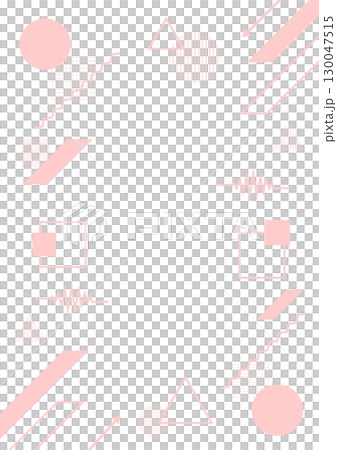 Simple geometric frame background illustration of circles, triangles, squares, and other shapes. Pin color. Vertical flyer material. Vector. PNG transparent. Simple geometric frame background illustration of circles, triangles, squares, and other shapes. Pin color. Vertical flyer material. Vector. PNG transparent. 130047515