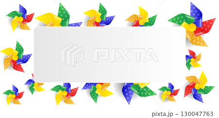 Vector isolated wind pinwheel toy spinning wheel with rainbow color paper fan design childhood summer breeze illustration whirligig concept game symbol background cute flower icon set Vector isolated wind pinwheel toy spinning wheel with rainbow color paper fan design childhood summer breeze illustration whirligig concept game symbol background cute flower icon set 130047763