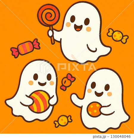 可愛いオバケのハロウィン 可愛いオバケのハロウィン 130048046