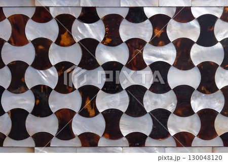 Ancient furniture decoration. Abstract repeating geometric pattern Ancient furniture decoration. Abstract repeating geometric pattern 130048120