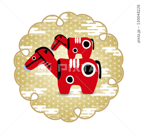午　年賀状　干支　アイコン 130048226