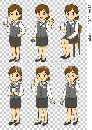 手機店工作人員插圖 130049057