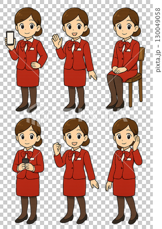 手機店工作人員插圖 手機店工作人員插圖 130049058