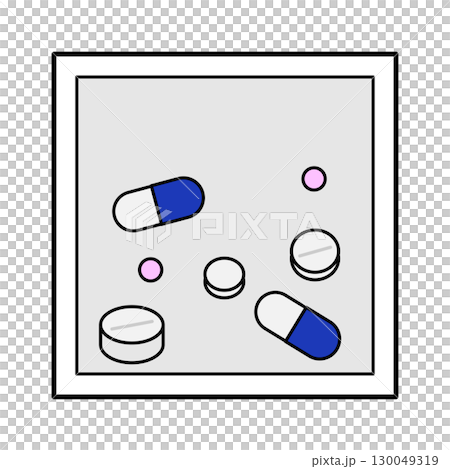 袋子裡有各種藥物 130049319