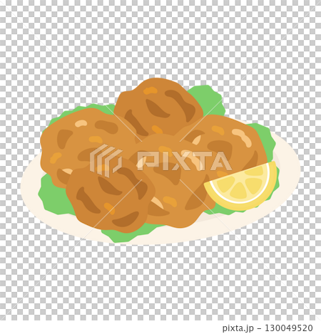 盤子裡的炸雞插圖 130049520