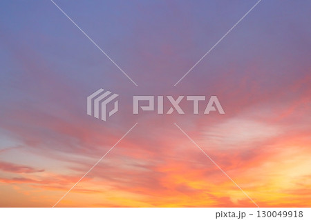 夕焼け空　空のみ 130049918