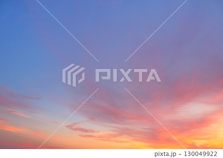 夕焼け空 空のみ 夕焼け空 空のみ 130049922