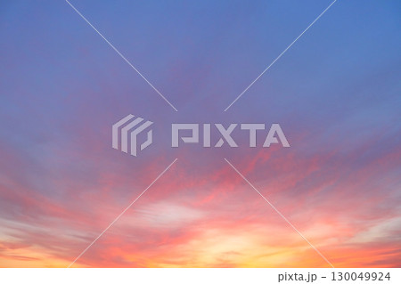 夕焼け空 空のみ 夕焼け空 空のみ 130049924
