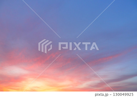 夕焼け空 空のみ 夕焼け空 空のみ 130049925