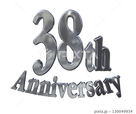 3DCG文字「38th Anniversary/38周年マークキラキラ」 3DCG文字「38th Anniversary/38周年マークキラキラ」 130049934