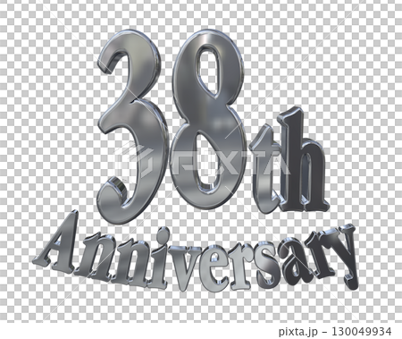 3DCG文字「38th Anniversary/38周年マークキラキラ」 3DCG文字「38th Anniversary/38周年マークキラキラ」 130049934