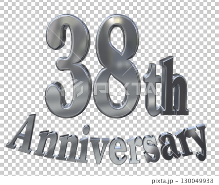 3DCG文字「38th Anniversary/38周年マークキラキラ」 3DCG文字「38th Anniversary/38周年マークキラキラ」 130049938