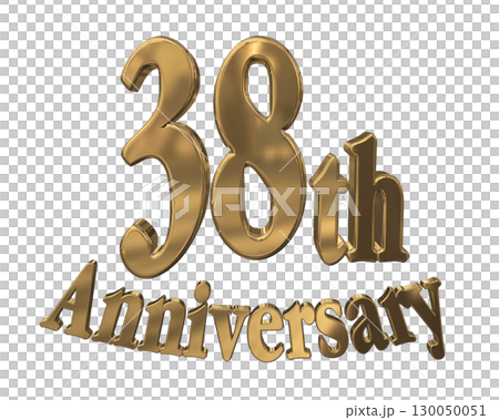 3DCG文字「38th Anniversary/38周年マークキラキラ」 3DCG文字「38th Anniversary/38周年マークキラキラ」 130050051