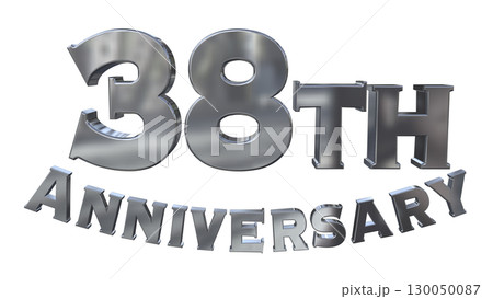 3DCG文字「38th Anniversary/38周年マークキラキラ」 130050087