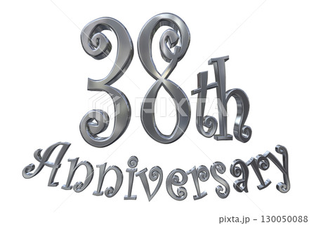 3DCG文字「38th Anniversary/38周年マークキラキラ」 130050088