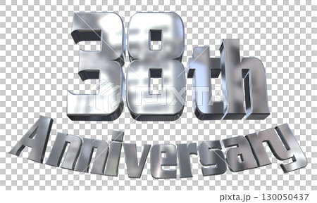 3DCG文字「38th Anniversary/38周年マークキラキラ」 3DCG文字「38th Anniversary/38周年マークキラキラ」 130050437