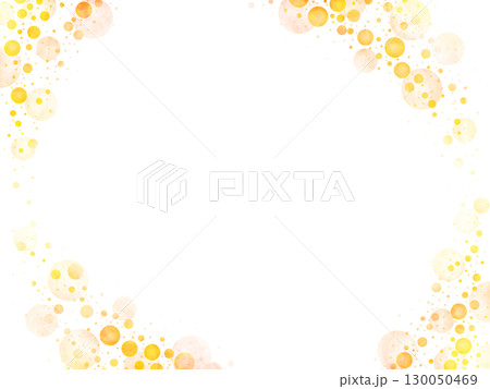 オレンジ色の水玉の背景 オレンジ色の水玉の背景 130050469