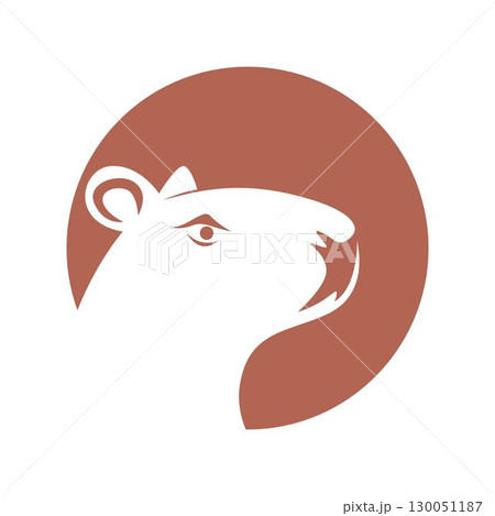 Capybara icon logo design 130051187