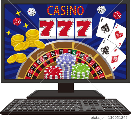 デスクトップパソコンのオンラインカジノ画面 デスクトップパソコンのオンラインカジノ画面 130051245