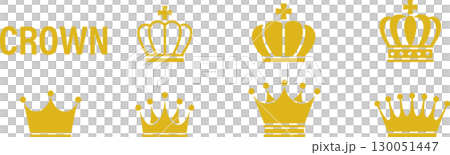 Crown icon gold 130051447