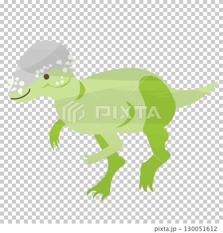 Watercolor-style dinosaur Pachycephalosaurus 130051612