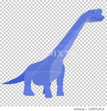 Watercolor-style dinosaur Brachiosaurus 130051613