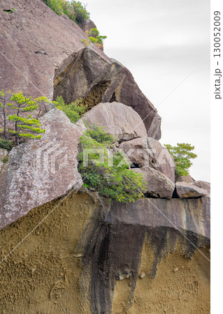三重県熊野市　鬼ヶ城の風景 130052009